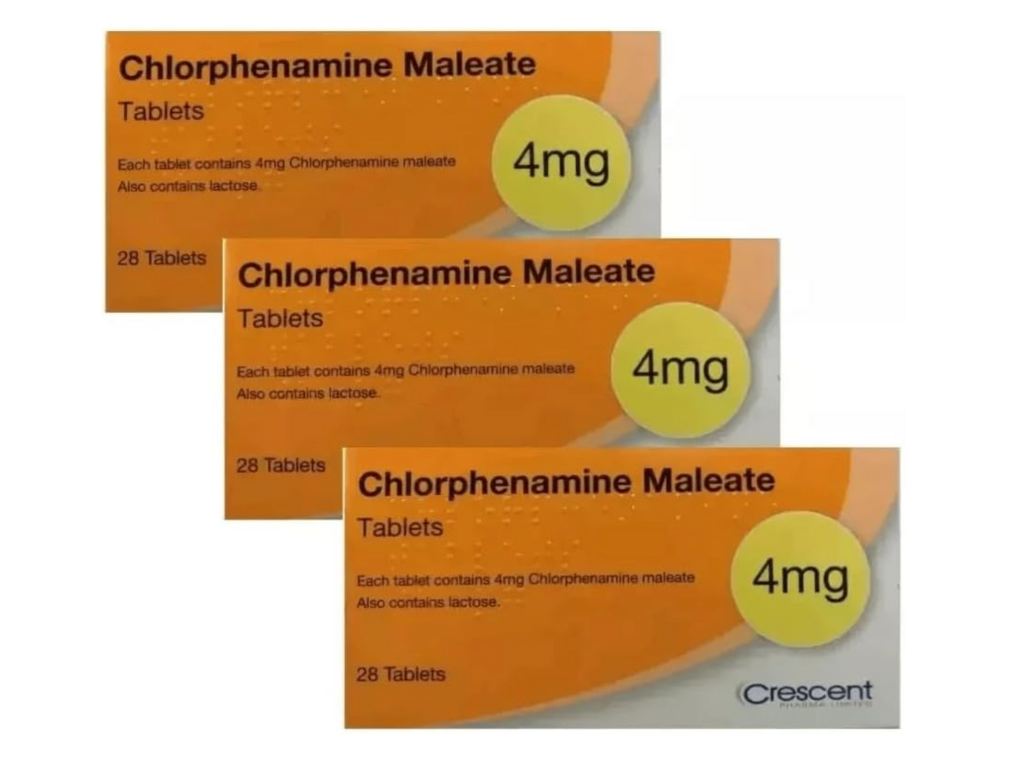Chlorphenamine 4mg Allergy Relief 84 x Tablets - Fast Acting Antihistamine for Hayfever, Pet, Dust, and Skin Allergies