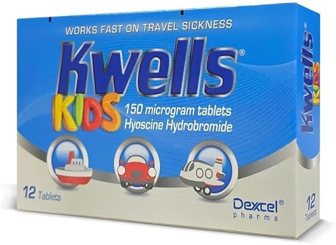 Kwells Kids Travel Sickness 12 x Tablets - Anti-Nausea Medication