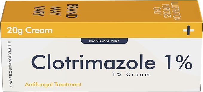 Clotrimazole 1% Anti-fungal Skin Cream 20g – treatment of fungal skin infections including Ringworm, Fungal Nappy Rash, Infections of the Armpit, Groin, Toes and skin folds and Thrush