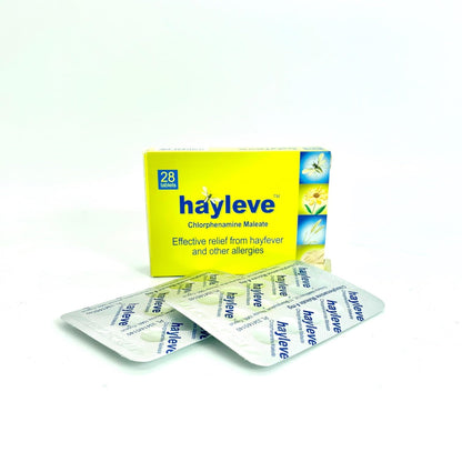 Hayleve Allergy Relief Tablets - Fast Acting Antihistamine for Hayfever, Pet, Dust, and Skin Allergies - Treatment for Itchiness, Redness, Swelling & Irritation - 56 Tablets
