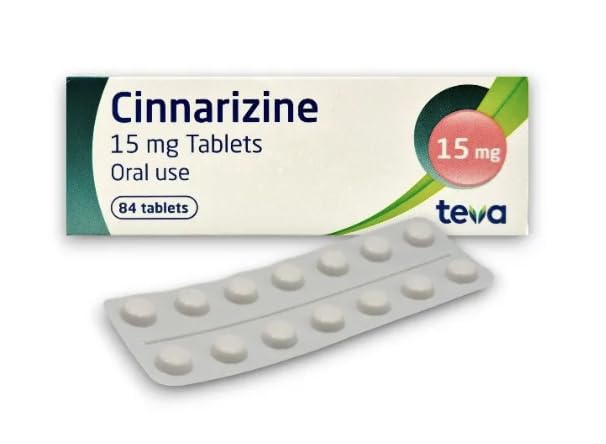 Teva Cinnarizine 15mg - 84 Tablets – For Nausea, Balance & Motion Support