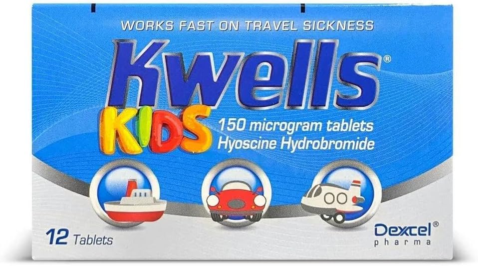 Kwells Kids Travel Sickness 12 x Tablets - Anti-Nausea Medication